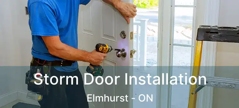  Storm Door Installation Elmhurst - ON