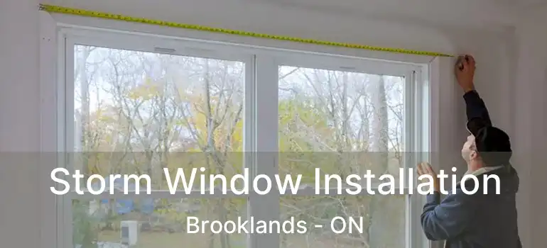  Storm Window Installation Brooklands - ON