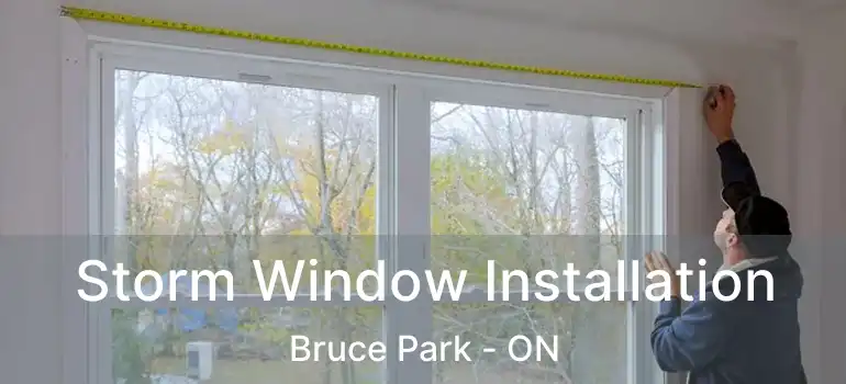  Storm Window Installation Bruce Park - ON