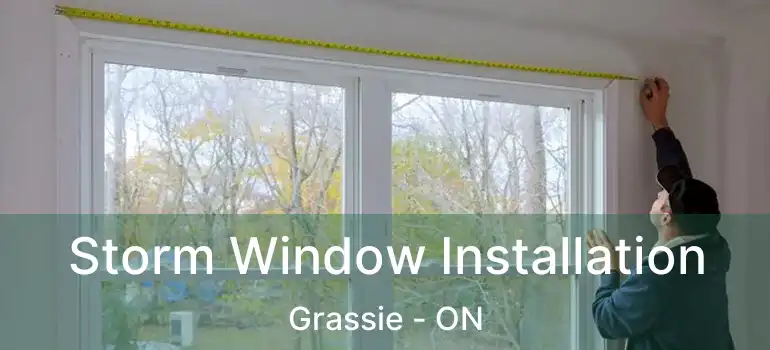  Storm Window Installation Grassie - ON