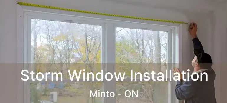  Storm Window Installation Minto - ON
