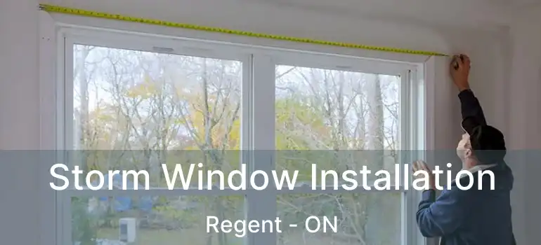  Storm Window Installation Regent - ON