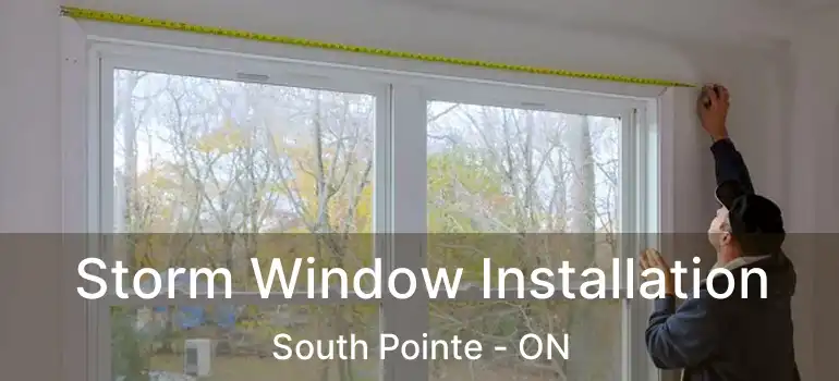  Storm Window Installation South Pointe - ON