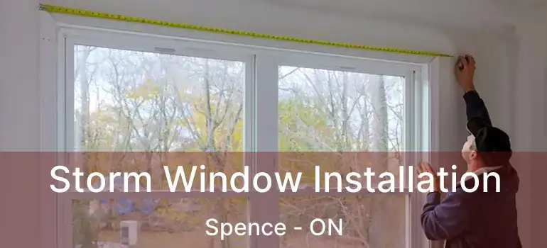  Storm Window Installation Spence - ON