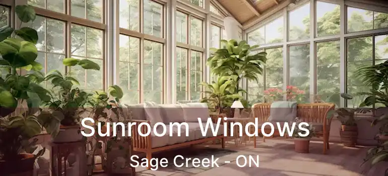  Sunroom Windows Sage Creek - ON
