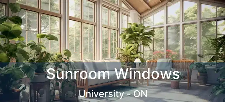  Sunroom Windows University - ON