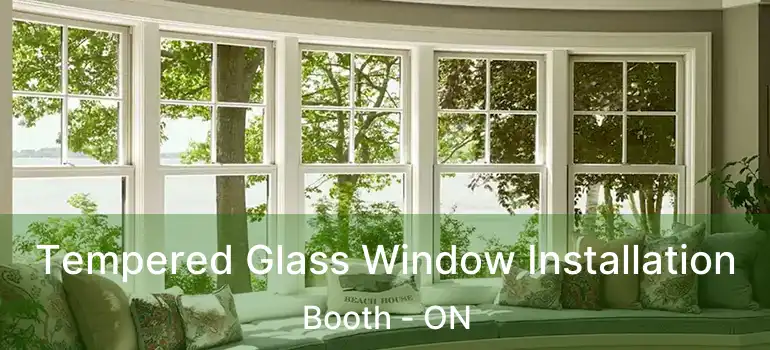  Tempered Glass Window Installation Booth - ON