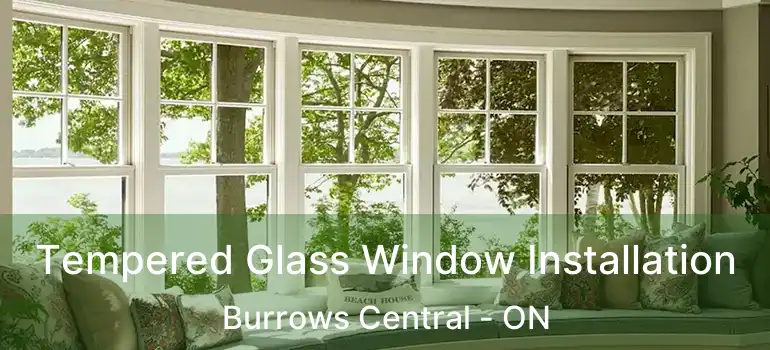  Tempered Glass Window Installation Burrows Central - ON