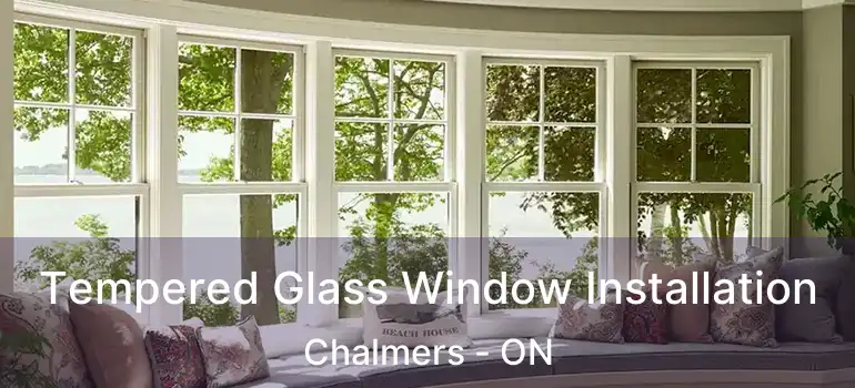  Tempered Glass Window Installation Chalmers - ON