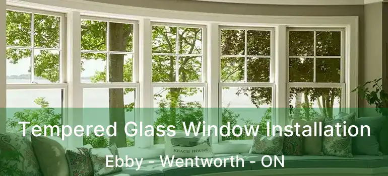  Tempered Glass Window Installation Ebby - Wentworth - ON