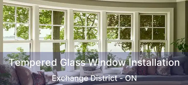  Tempered Glass Window Installation Exchange District - ON