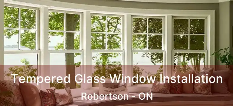  Tempered Glass Window Installation Robertson - ON