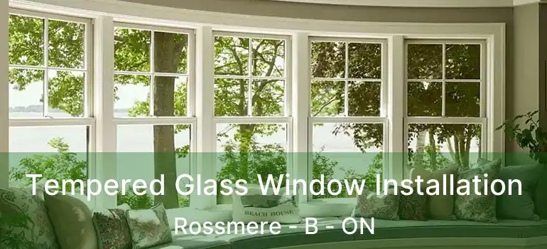  Tempered Glass Window Installation Rossmere - B - ON