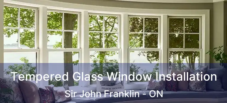  Tempered Glass Window Installation Sir John Franklin - ON