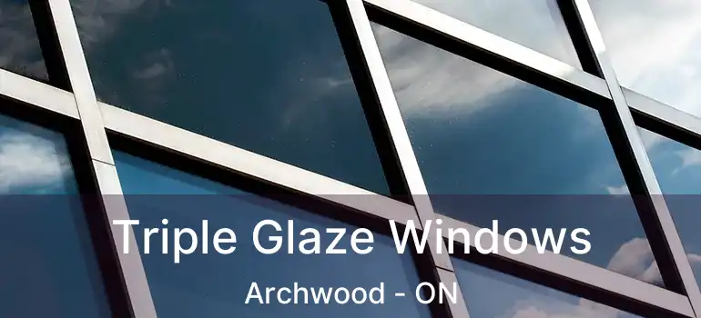  Triple Glaze Windows Archwood - ON