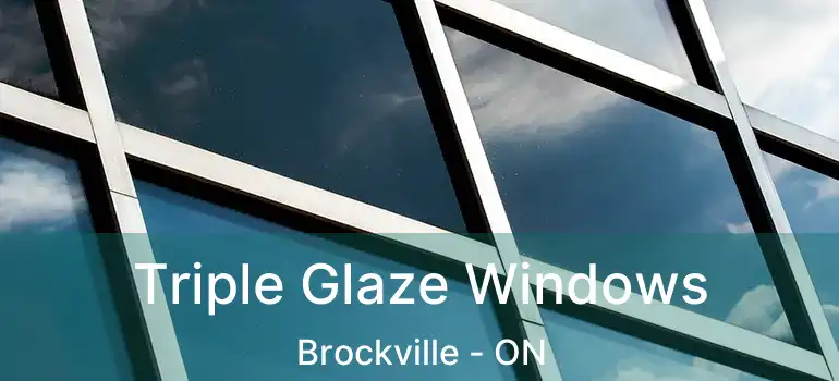  Triple Glaze Windows Brockville - ON