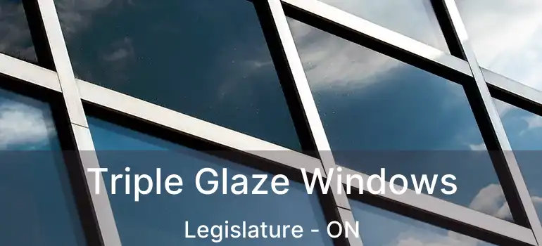  Triple Glaze Windows Legislature - ON