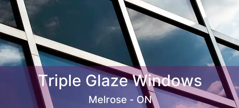  Triple Glaze Windows Melrose - ON