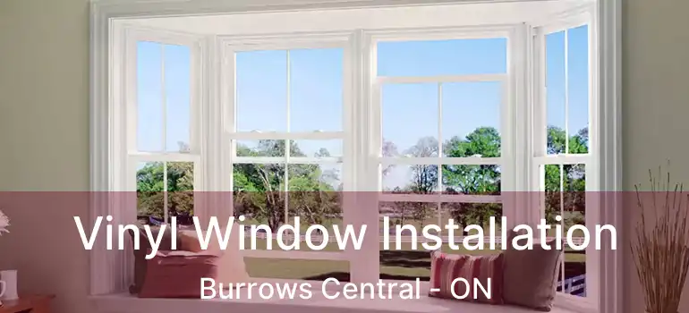  Vinyl Window Installation Burrows Central - ON