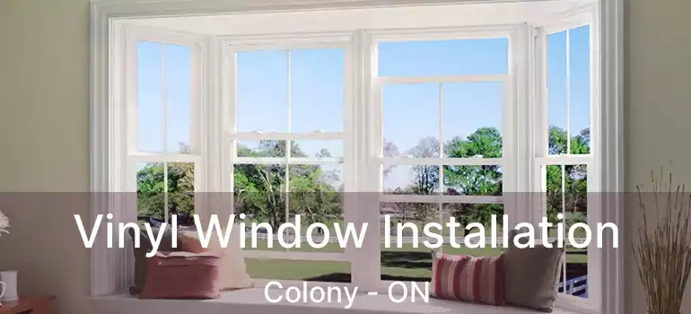  Vinyl Window Installation Colony - ON