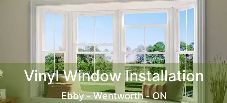  Vinyl Window Installation Ebby - Wentworth - ON
