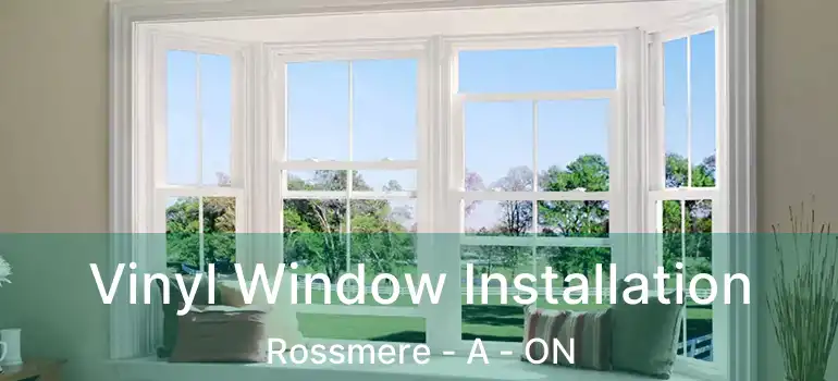  Vinyl Window Installation Rossmere - A - ON