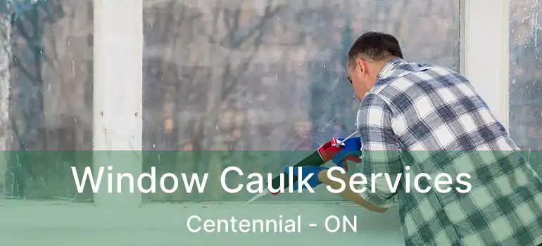  Window Caulk Services Centennial - ON