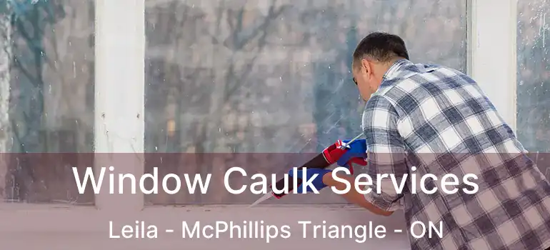  Window Caulk Services Leila - McPhillips Triangle - ON