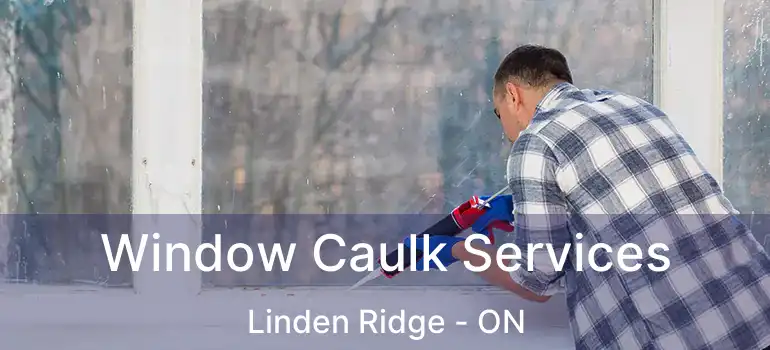  Window Caulk Services Linden Ridge - ON