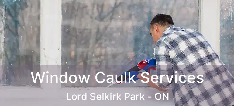  Window Caulk Services Lord Selkirk Park - ON