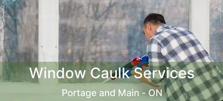  Window Caulk Services Portage and Main - ON
