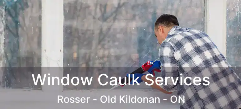  Window Caulk Services Rosser - Old Kildonan - ON