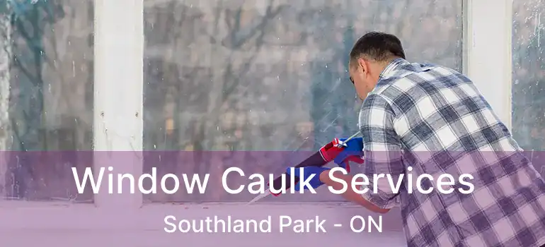  Window Caulk Services Southland Park - ON