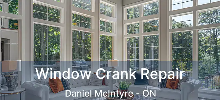  Window Crank Repair Daniel McIntyre - ON