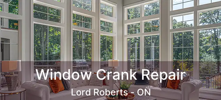  Window Crank Repair Lord Roberts - ON