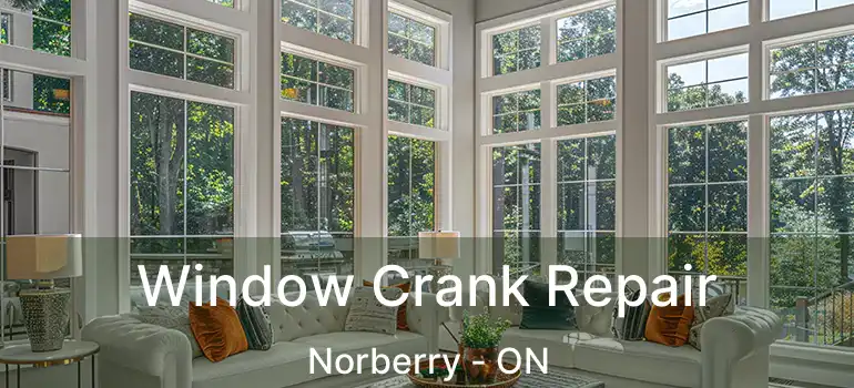  Window Crank Repair Norberry - ON