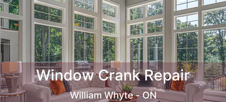  Window Crank Repair William Whyte - ON
