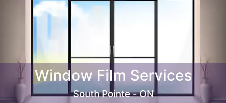  Window Film Services South Pointe - ON
