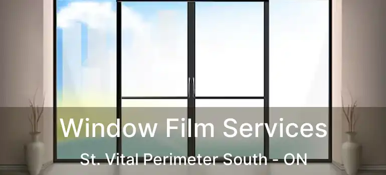  Window Film Services St. Vital Perimeter South - ON