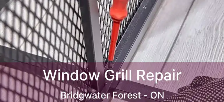  Window Grill Repair Bridgwater Forest - ON