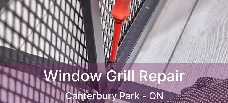  Window Grill Repair Canterbury Park - ON