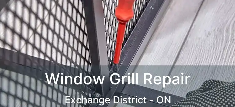  Window Grill Repair Exchange District - ON
