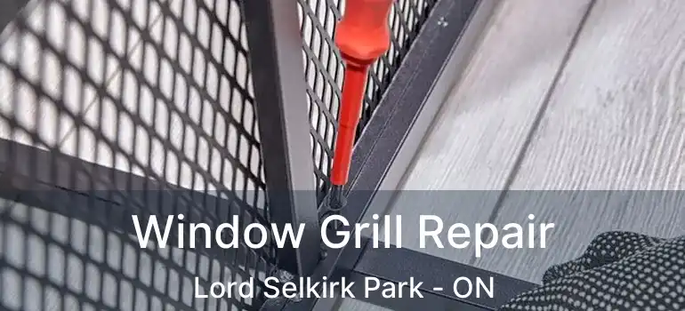  Window Grill Repair Lord Selkirk Park - ON