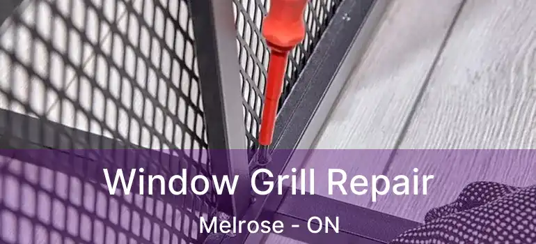  Window Grill Repair Melrose - ON