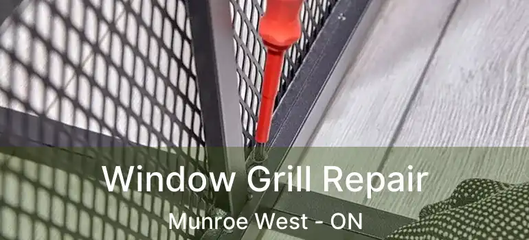  Window Grill Repair Munroe West - ON