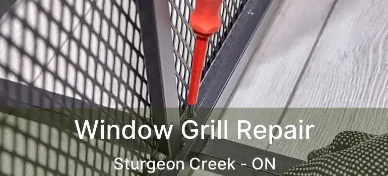  Window Grill Repair Sturgeon Creek - ON