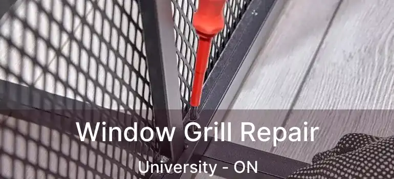  Window Grill Repair University - ON