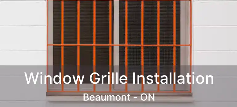  Window Grille Installation Beaumont - ON