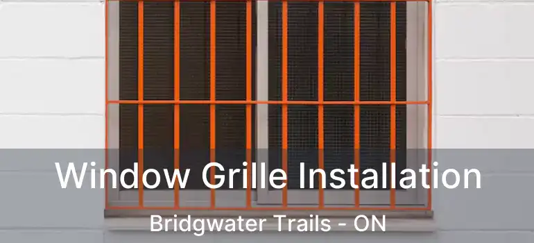  Window Grille Installation Bridgwater Trails - ON