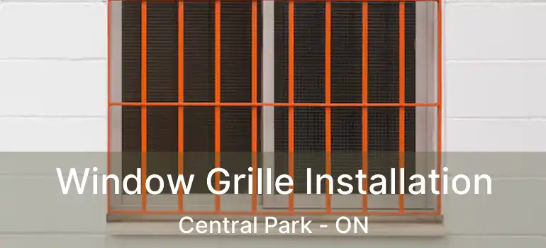  Window Grille Installation Central Park - ON